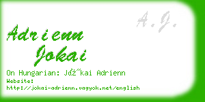 adrienn jokai business card